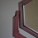 A pine table mirror by a Swedish cabinetmaker, folk art, early 20th century.