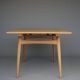 Table à manger extensible en chêne Hans J. Wegner, modèle AT 310, par Andreas Tuck, 196