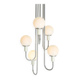 Lustre cascade with five opalines, Italy, 1960s