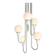 Lustre cascade with five opalines, Italy, 1960s