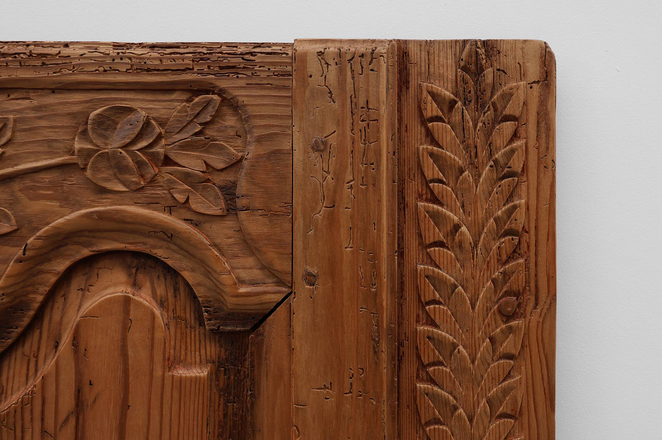Pair of two Antique French Provincial hand carved doors, ca. 1880