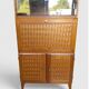Vintage oak secretary with chestnut inlays – 1960