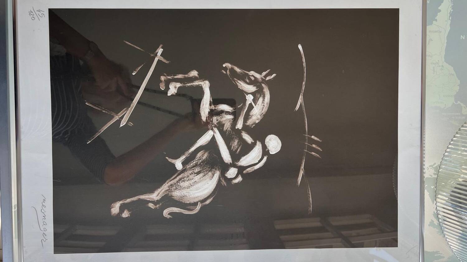 Tableau le cavalier blanc