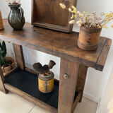 Old wooden workbench