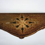 Vintage painted wooden console wall shelf