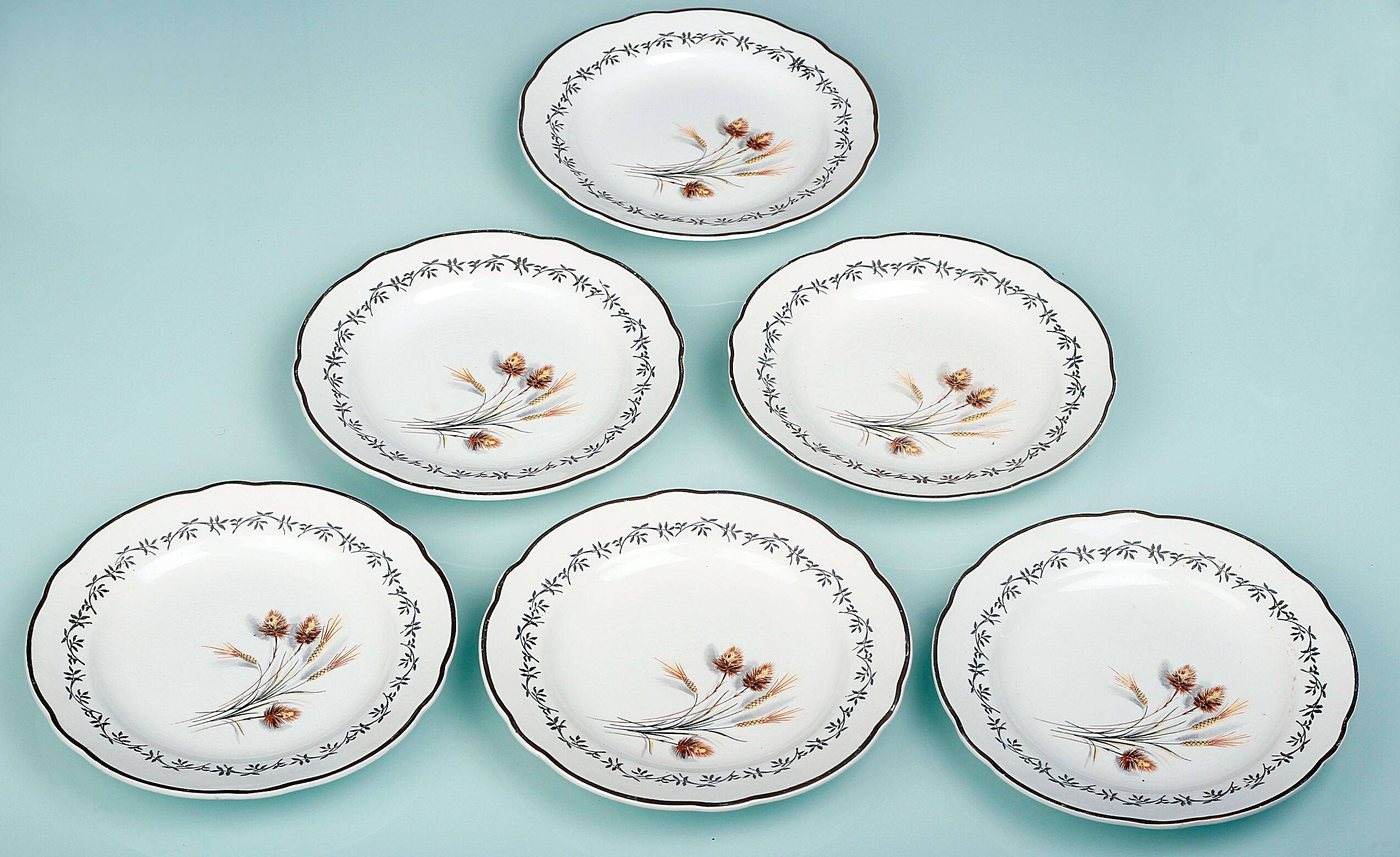 6 dessert plates Sarreguemines K5412