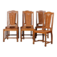 Suite de 6 chaises dans le goût de Charles Dudouyt, 1950