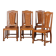 Suite de 6 chaises dans le goût de Charles Dudouyt, 1950