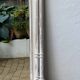 Shabby chic white patinated trumeau mirror – bevelled mirror
