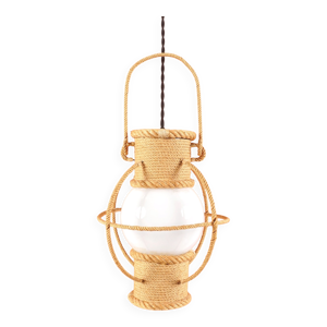 Lanterne en corde & opaline