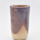 Vase rouleau grès émail violet