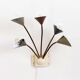 Vintage Wall Lamp with 5 Lights - Brass Metal, 1960 Denmark