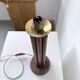 1940s Art Deco oak desk lamp