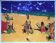 Signed lithograph. the beach with a blue sky. philippe cara costea