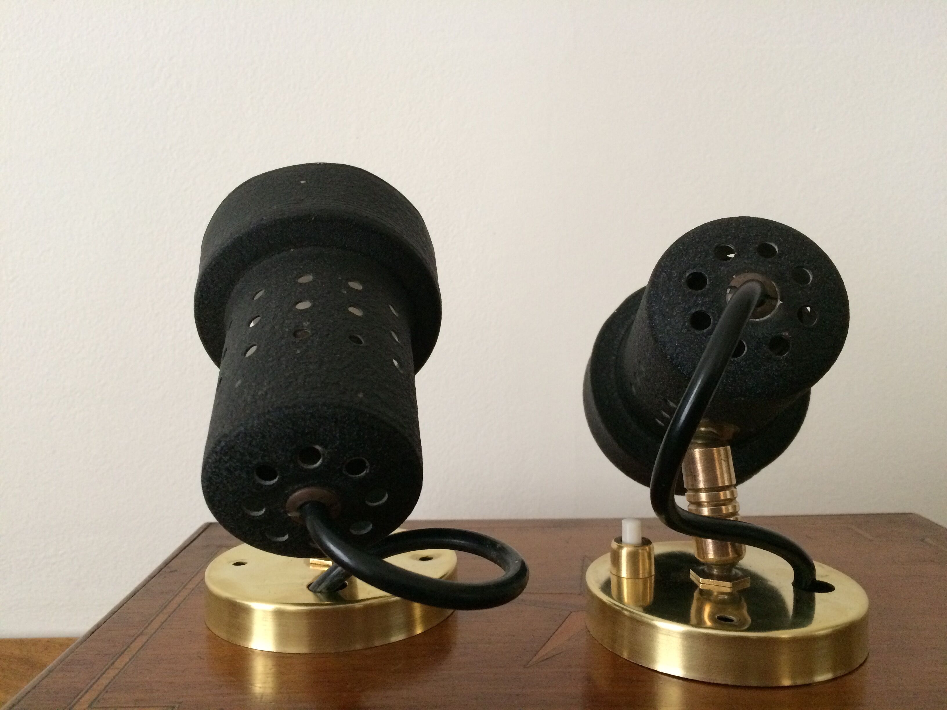 Paire d’appliques articulées des années 60