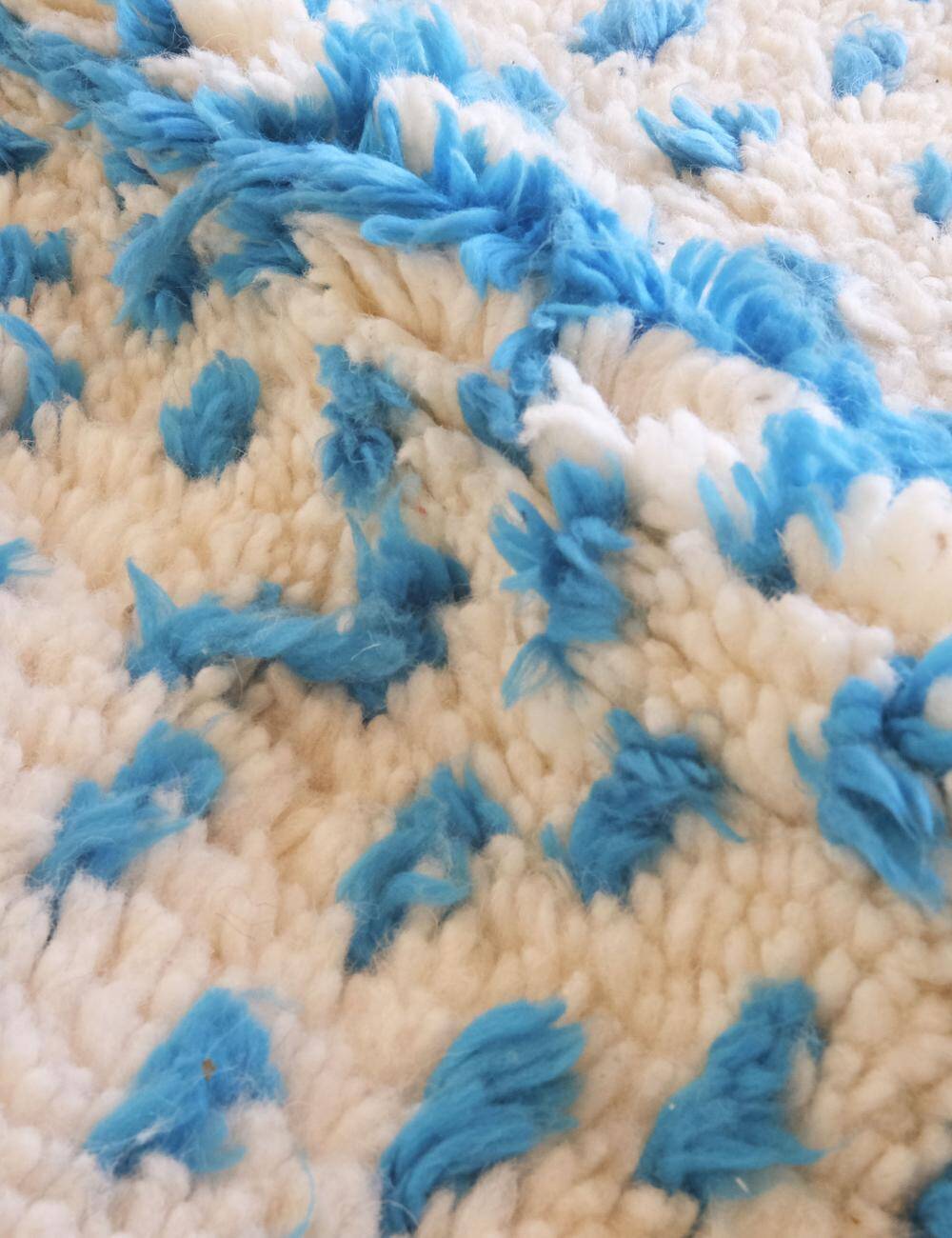 Tapis berbère bleu