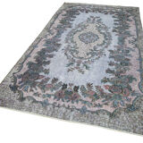 Handmade Bohemian Turkish 1980s 165 cm x 305 cm Grey Carpet