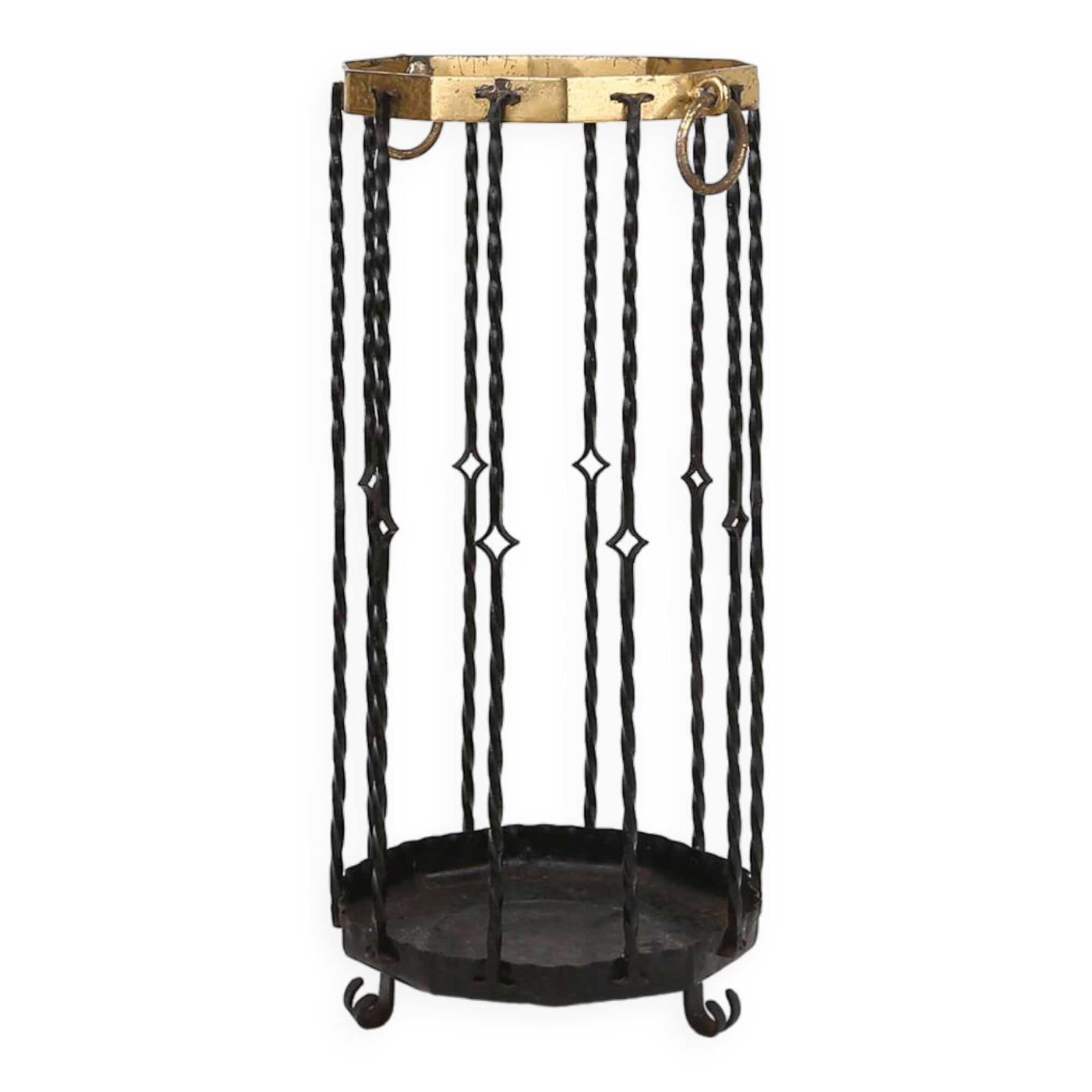 Stylish robust mid-century umbrella stand, France ca. 1950