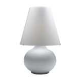 Lamp in white glass