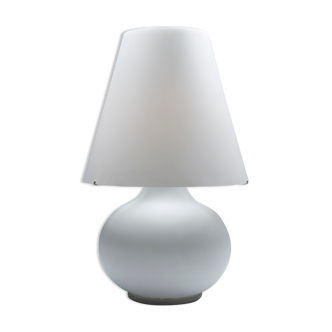 Lampe en verre blanc 1970