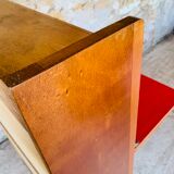 Vintage secretary on feet compass Scandinavian style, circa 50's