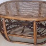 Table basse rotin