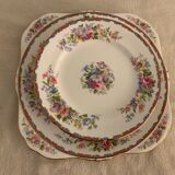 English dessert service 6 plates and 1 Grafton Royal dish