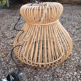 Natural rattan pendant light
