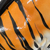 Tiger in glazed italian ceramic