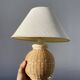Rattan bedside lamp