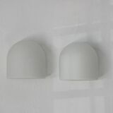 Opaline Wall Lamps by Staff Leuchten, Set of 2