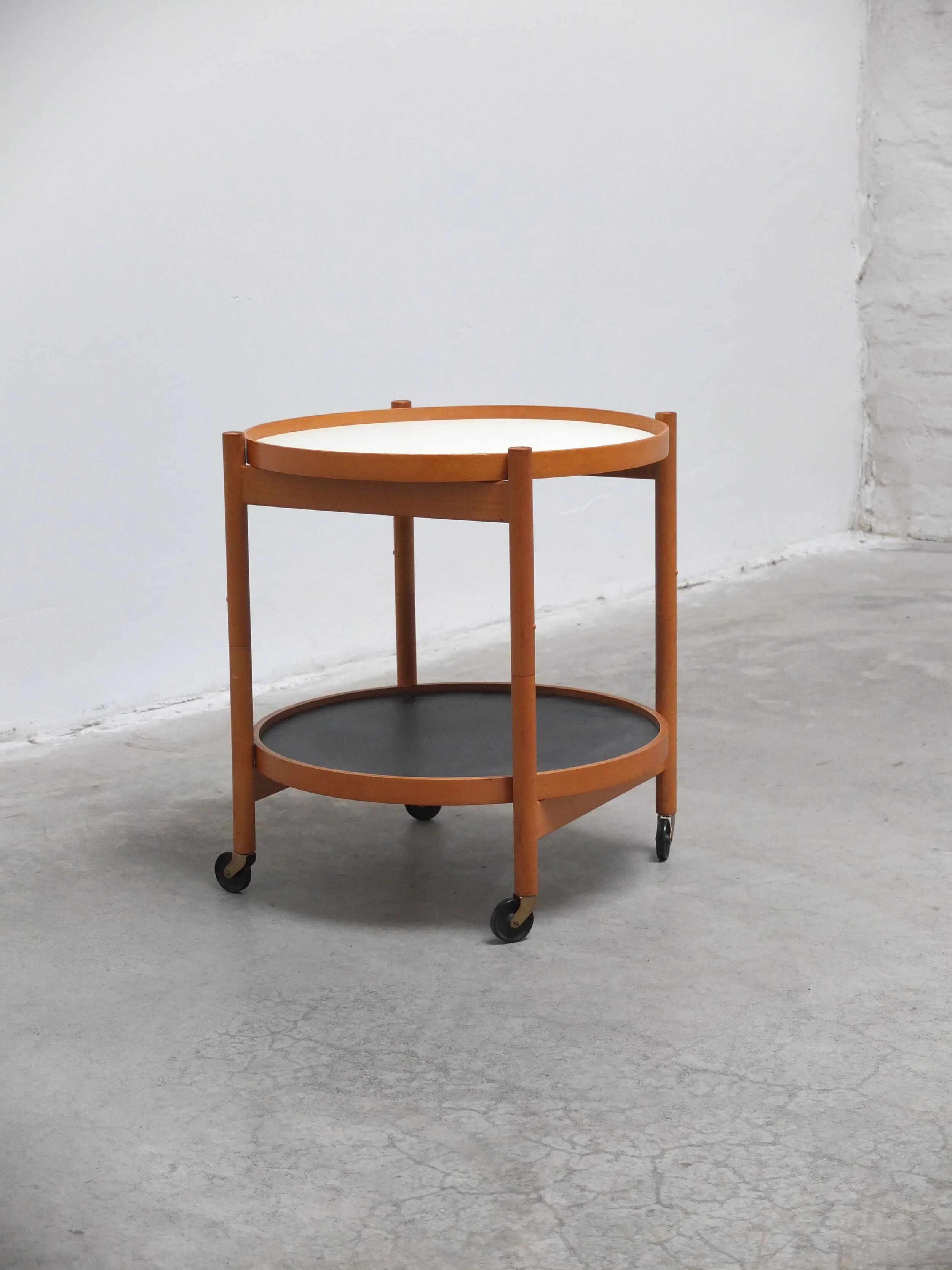 Serving trolley with reversible trays by Hans Bølling for Torben Ørskov, 1960s
