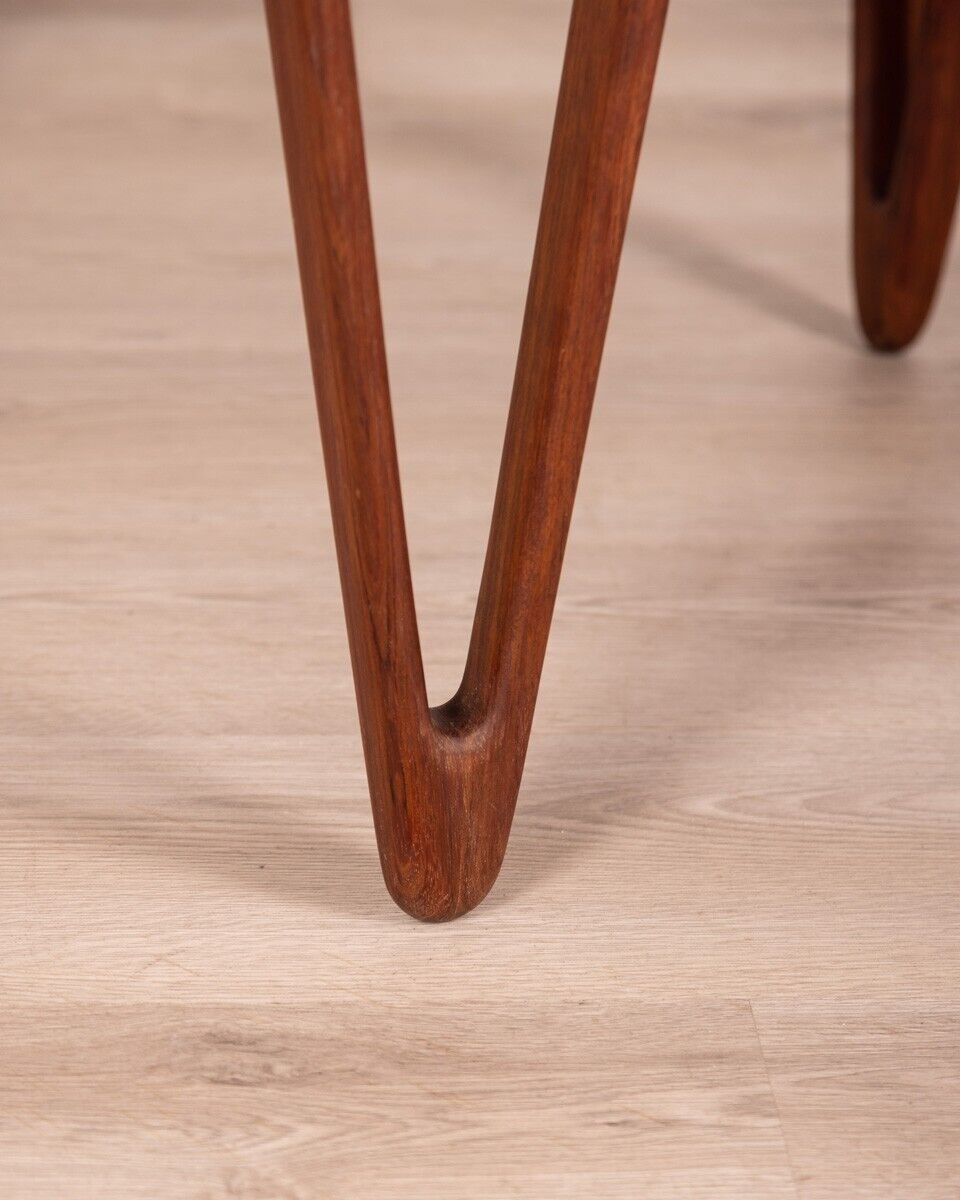 Table basse vintage en palissandre des années 1950 Design Tove & Edvard Kindt-Lars