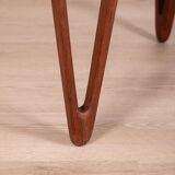 Table basse vintage en palissandre des années 1950 Design Tove & Edvard Kindt-Lars