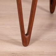 Table basse vintage en palissandre des années 1950 Design Tove & Edvard Kindt-Lars