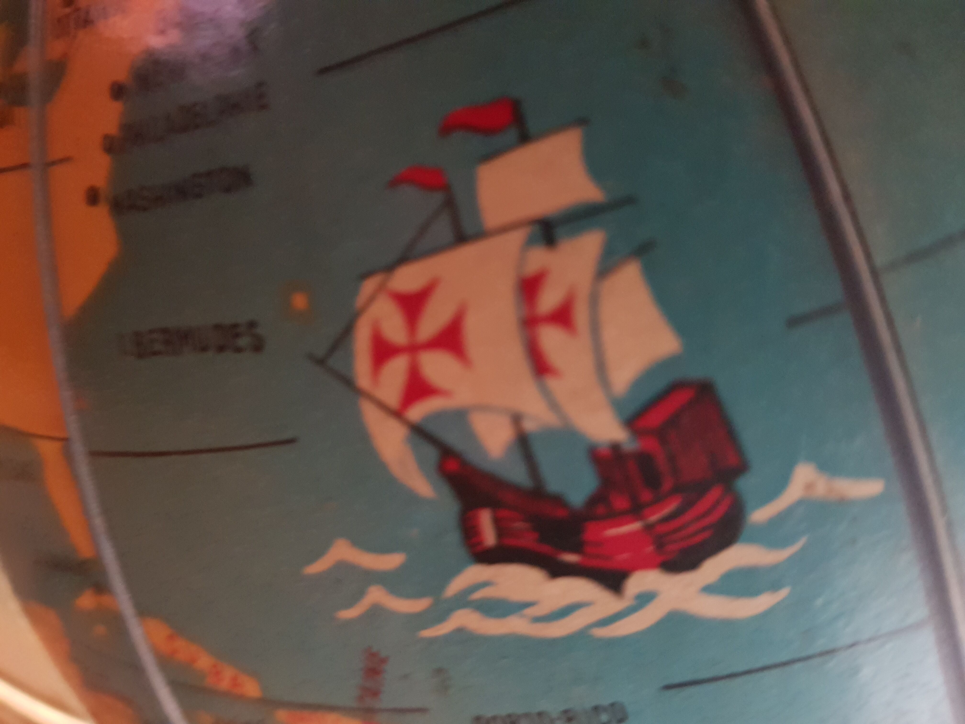 Globe Terrestre Mappemonde "Radio-Célard" Year 1955