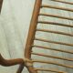 Rattan and glass coffee table