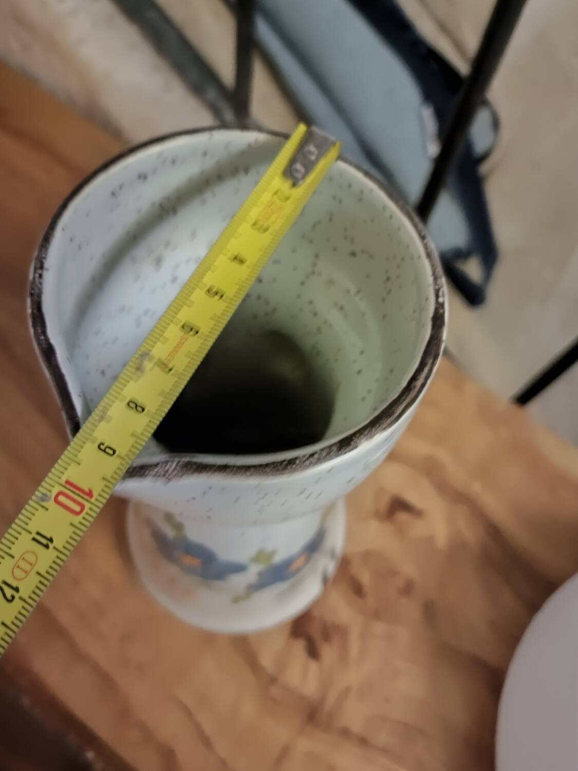 St. Clement blue flower pitcher