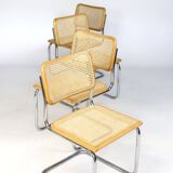 Set of four B 32 chairs by Marcel Breuer
