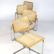 Serie de quatre chaise B 32 de Marcel Breuer