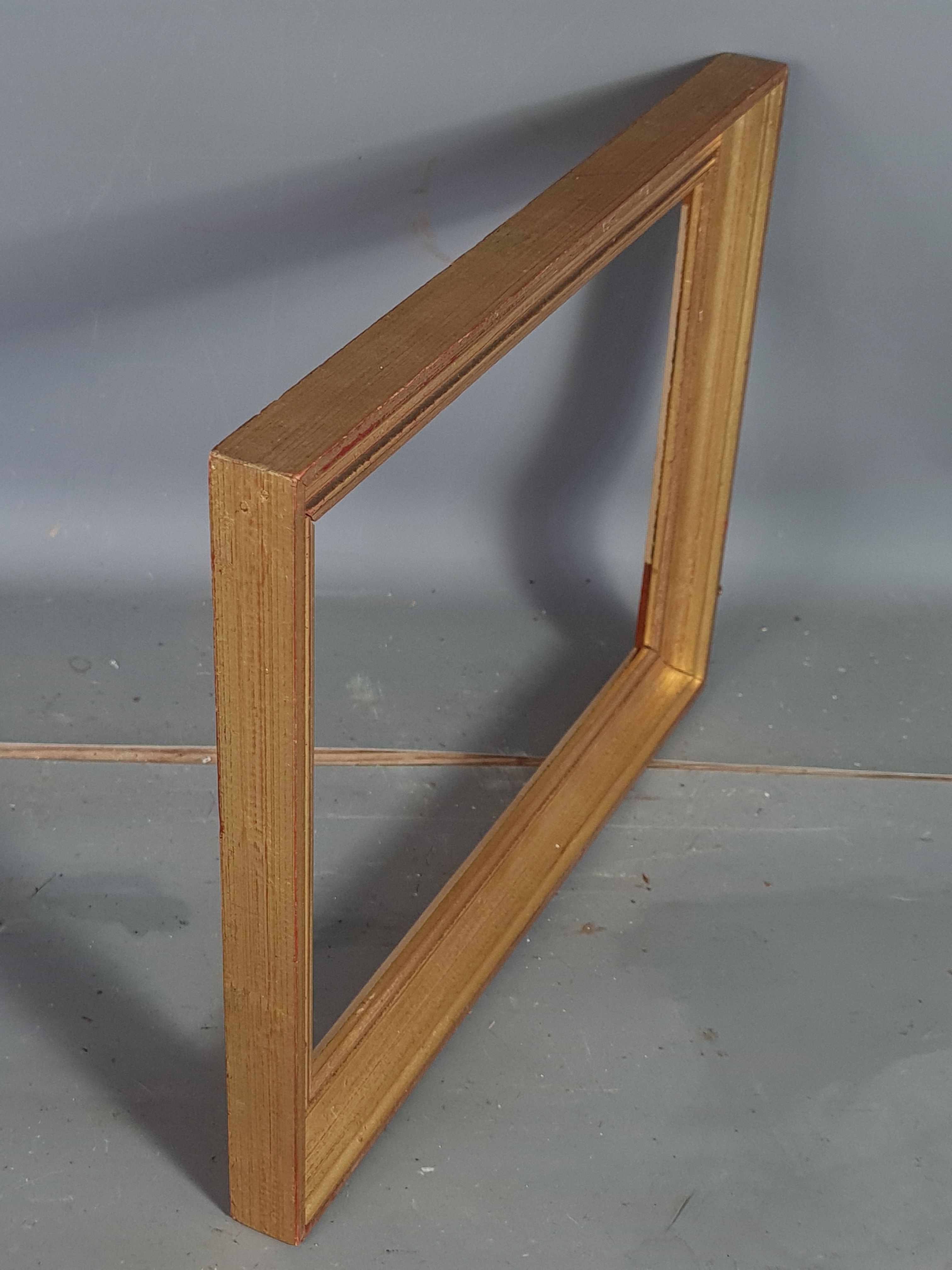 Frame hollow edges gilded wood gold leaf 28.5x22.5 foliage 23.9x18 cm sb