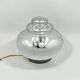 Large space age ufo table lamp in chrome metal, 1960s