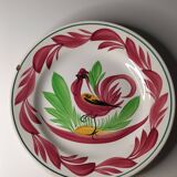 Set of two Digoin Sarreguemines plates