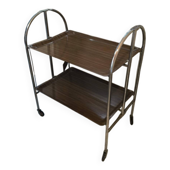 Vintage folding serving trolley