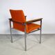 Danish orange chair by Sigvard Bernadotte for France & Søn 1970s