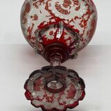 Grande coupe en cristal - Motifs d'animaux, époque 19ᵉ siècle