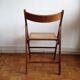 Chaise pliante cannée