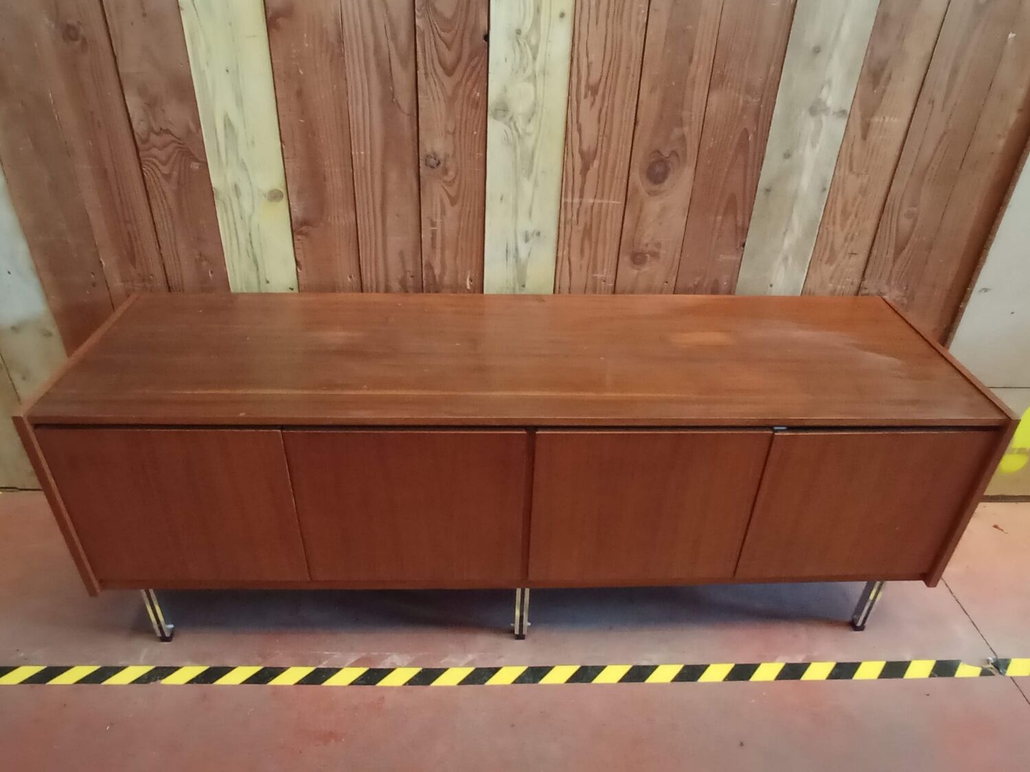 Enfilade 4 doors in teak