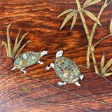 Suite of four Japanese nesting tables from the nineteenth century