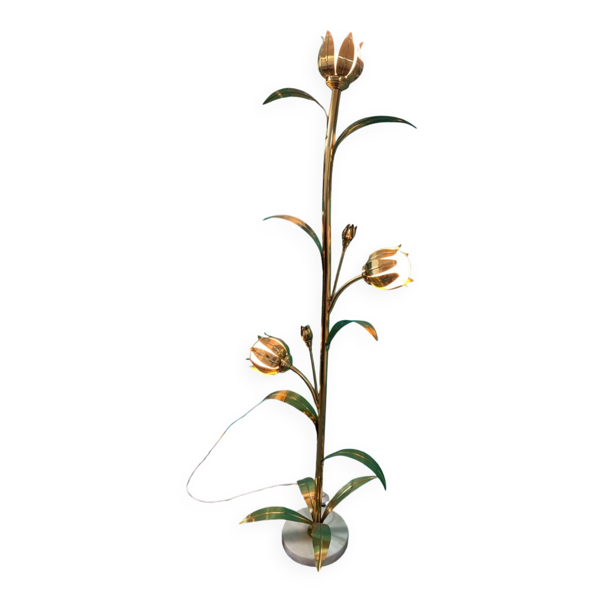 Vintage flower floor lamp